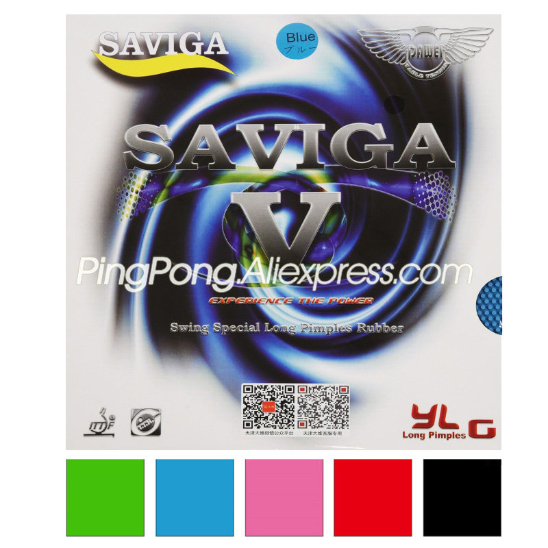 Table Tennis Forehand Rubber - Красочные DAWEI SAVIGA V Pips-длинные резиновые